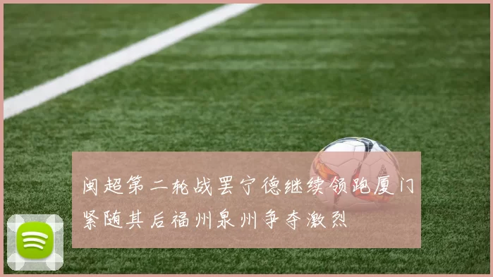 闽超第二轮战罢宁德继续领跑厦门紧随其后福州泉州争夺激烈